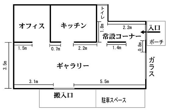 ギャラリーのレイアウト